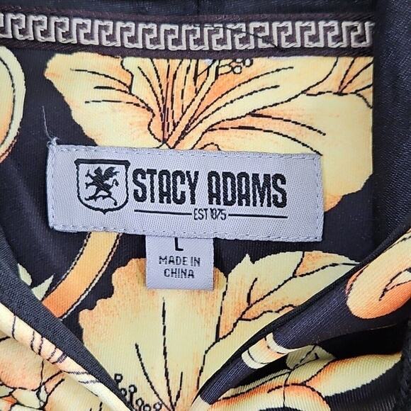 Stacy Adams Baroque Designer Style Full Zip Hoodie Size Large Luxury Y2K Luxe - Picture 7 of 16